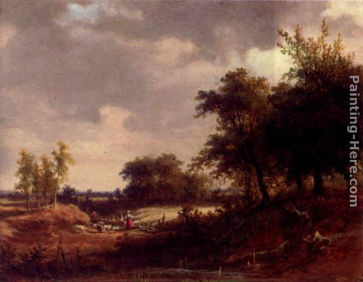 Jan Evert Morel Loading A Vessel On A Dutch Waterway